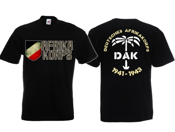 Frauen T-Shirt - Afrika Korps - DAK - schwarz Frauen T-Shirt - Afrika Korps - DAK - schwarz
