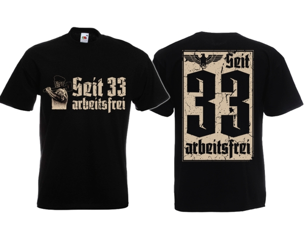 Frauen T-Shirt - 1. Mai - Seit 33 arbeitsfrei - schwarz Frauen T-Shirt - 1. Mai - Seit 33 arbeitsfrei - schwarz