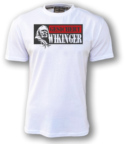 Erik & Sons - T-Shirt - GESICHERT WIKINGER - weiß Erik & Sons - T-Shirt - GESICHERT WIKINGER - weiß