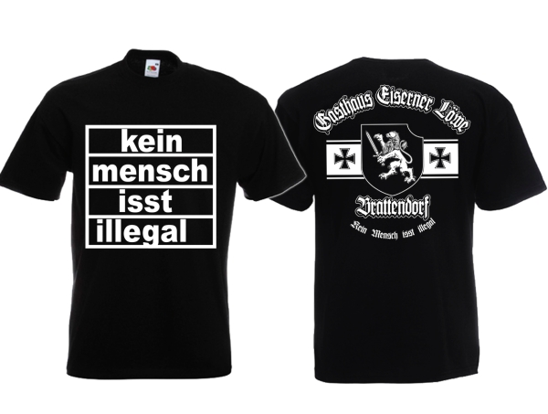 Frauen T-Shirt - Kein Mensch isst Illegal - Eiserner Löwe