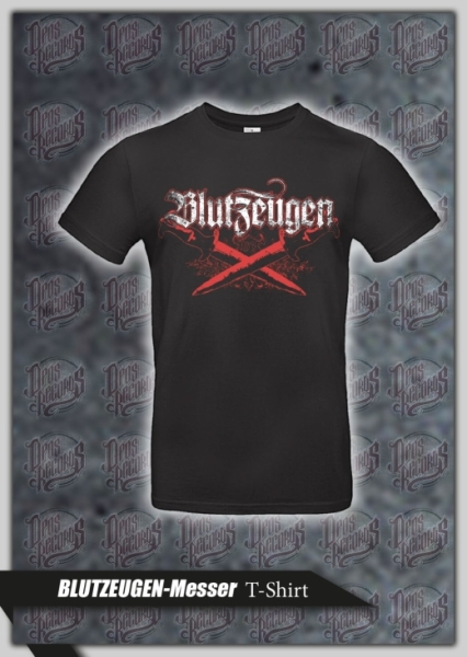 T-Hemd - Blutzeugen - Messer - Shirt - schwarz T-Hemd - Blutzeugen - Messer - Shirt - schwarz