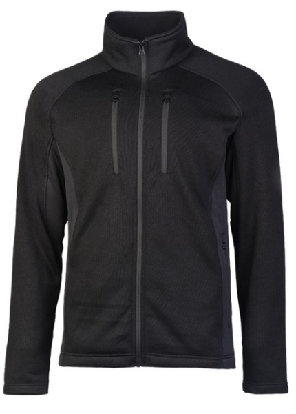 OUTDOOR KÄLTESCHUTZJACKE - STRUCTURE-FLEECE - schwarz OUTDOOR KÄLTESCHUTZJACKE - STRUCTURE-FLEECE - schwarz