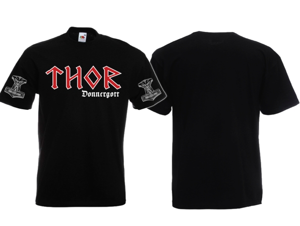 T-Hemd - Thor - Donnergott - Frondruck + Armdruck T-Hemd - Thor - Donnergott - Frondruck + Armdruck