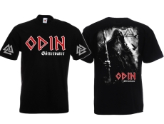 Frauen T-Shirt - Odin - Göttervater - klassisch + Ärmeldruck Frauen T-Shirt - Odin - Göttervater - klassisch + Ärmeldruck