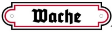 Emailleschild - Sonderformat - Wache - SWR Emailleschild - Sonderformat - Wache - SWR