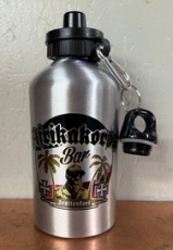 Trinkflasche - Afrikakorps Bar Brattendorf - Motiv 3 - silber - 80 mm - Aluminium - 600 ml Trinkflasche - Afrikakorps Bar Brattendorf - Motiv 3 - silber - 80 mm - Aluminium - 600 ml