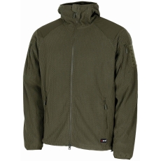 Jacke - Fleece-Jacke - "ViperGrid" - oliv Jacke - Fleece-Jacke - "ViperGrid" - oliv
