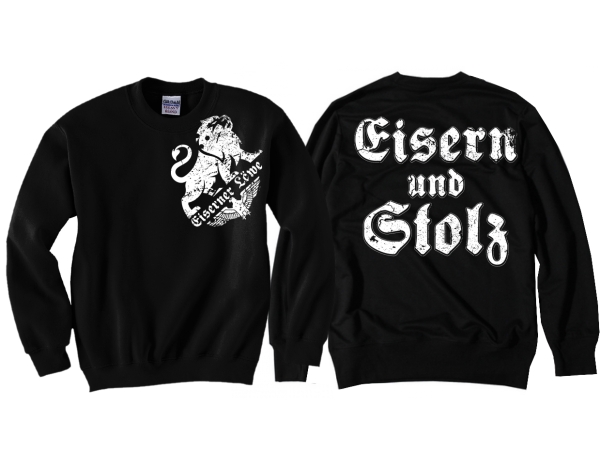 Pullover - Eiserner Löwe - Eisern und Stolz - schwarz Pullover - Eiserner Löwe - Eisern und Stolz - schwarz