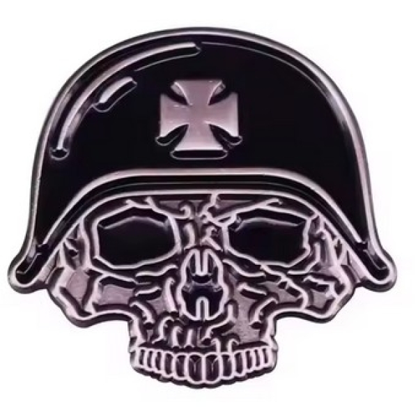 Pin - Biker mit Eisernem Kreuz