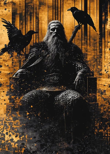 Poster - Kunstdruck - Odin - 48x33cm Poster - Kunstdruck - Odin - 48x33cm