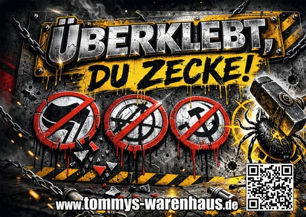 Überklebt du Zecke - Aufkleber Paket 50 Stück Überklebt du Zecke - Aufkleber Paket 50 Stück