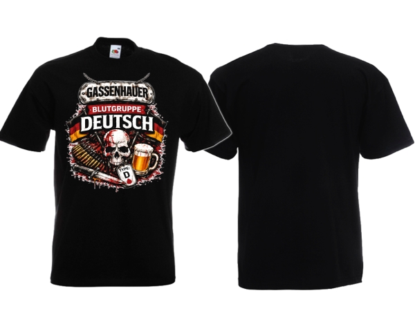 Frauen T-Shirt - Gassenhauer - Blutgruppe Deutsch - SRG - schwarz Frauen T-Shirt - Gassenhauer - Blutgruppe Deutsch - SRG - schwarz