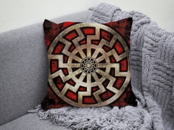 Kuschelkissen - Schwarze Sonne - Neue Generation - vintage Kuschelkissen - Schwarze Sonne - Neue Generation - vintage