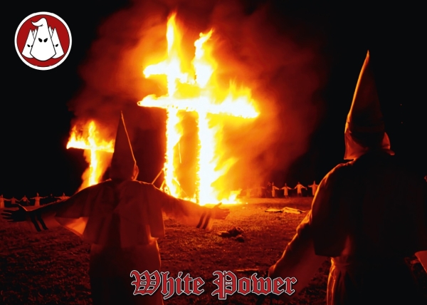 Poster - Kunstdruck - KKK White Power - SONDERFORMAT 67x49cm +++EINZELSTÜCK+++ Poster - Kunstdruck - KKK White Power - SONDERFORMAT 67x49cm +++EINZELSTÜCK+++