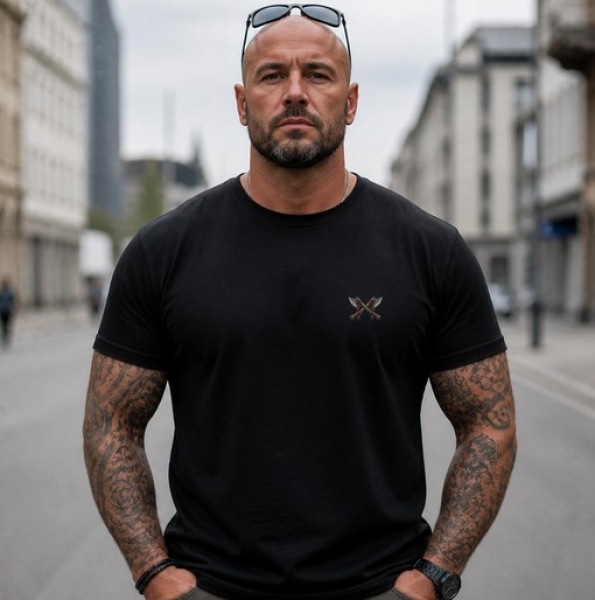 Erik & Sons - T-Shirt - CASA26 - schwarz