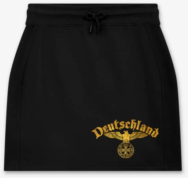 Frauen - Rock - kurz - Reichsadler - Deutschland - schwarz/gold Frauen - Rock - kurz - Reichsadler - Deutschland - schwarz/gold