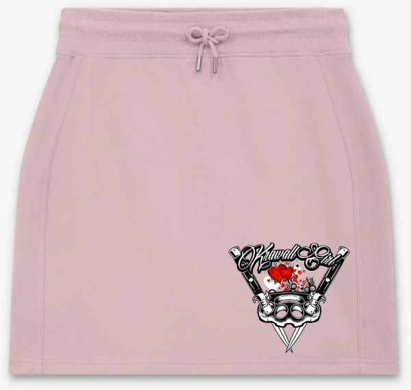 Frauen - Rock - kurz - Krawallgirl - Motiv 3-2 - sueded miami pink Frauen - Rock - kurz - Krawallgirl - Motiv 3-2 - sueded miami pink