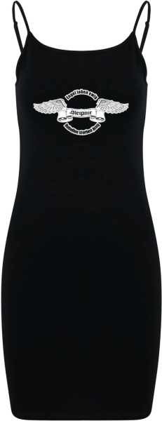 Kleid - Stretch Jersey Slim Dress - Sleipnir - Engel leben ewig - Rebellen sterben jung - schwarz Kleid - Stretch Jersey Slim Dress - Sleipnir - Engel leben ewig - Rebellen sterben jung - schwarz