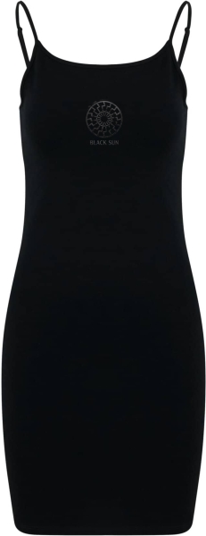 Kleid - Stretch Jersey Slim Dress - Black Sun - Iron - Motiv 2 - schwarz Kleid - Stretch Jersey Slim Dress - Black Sun - Iron - Motiv 2 - schwarz
