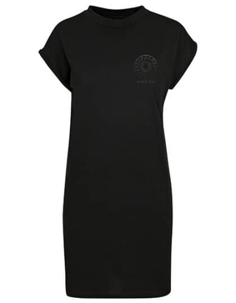 Kleid - Turtle Extended Shoulder Dress - Black Sun - Iron - Motiv 2 - schwarz Kleid - Turtle Extended Shoulder Dress - Black Sun - Iron - Motiv 2 - schwarz