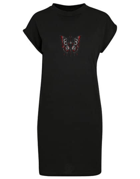 Kleid - Turtle Extended Shoulder Dress - Schmetterling - schwarz Kleid - Turtle Extended Shoulder Dress - Schmetterling - schwarz
