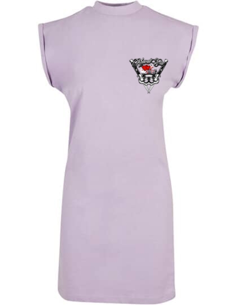 Kleid - Turtle Extended Shoulder Dress - Krawallgirl - Motiv 3-2 - lilac Kleid - Turtle Extended Shoulder Dress - Krawallgirl - Motiv 3-2 - lilac