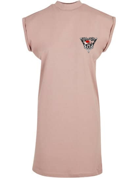 Kleid - Turtle Extended Shoulder Dress - Krawallgirl - Motiv 3-2 - dusk rose Kleid - Turtle Extended Shoulder Dress - Krawallgirl - Motiv 3-2 - dusk rose