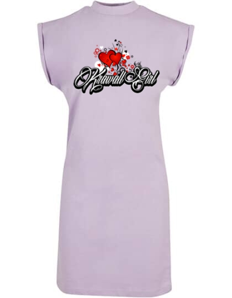 Kleid - Turtle Extended Shoulder Dress - Krawallgirl - Motiv 3-1 - lilac Kleid - Turtle Extended Shoulder Dress - Krawallgirl - Motiv 3-1 - lilac