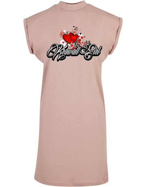 Kleid - Turtle Extended Shoulder Dress - Krawallgirl - Motiv 3-1 - dusk rose Kleid - Turtle Extended Shoulder Dress - Krawallgirl - Motiv 3-1 - dusk rose