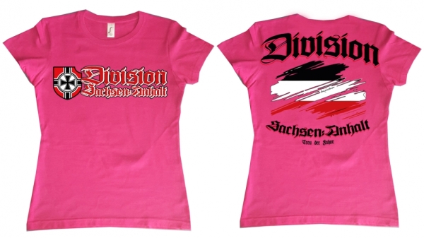 Frauen T-Shirt - Division Sachsen-Anhalt - rosa Frauen T-Shirt - Division Sachsen-Anhalt - rosa