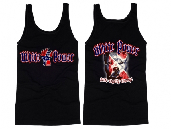 Muskelshirt/Tank Top - White Power - Dog Face - Südstaaten Muskelshirt/Tank Top - White Power - Dog Face - Südstaaten