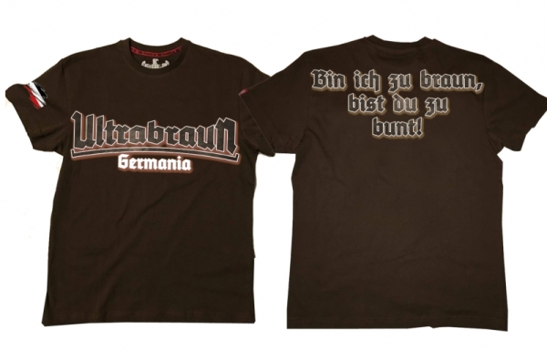 Premium Shirt - Ultrabraun - bin ich zu braun - bist du zu bunt - braun Premium Shirt - Ultrabraun - bin ich zu braun - bist du zu bunt - braun