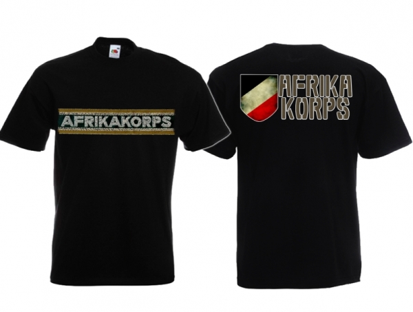 Frauen T-Shirt - Afrika Korps - schwarz - Motiv 2 Frauen T-Shirt - Afrika Korps - schwarz - Motiv 2