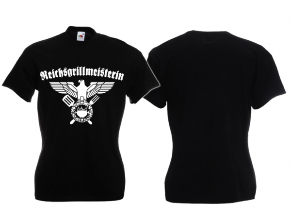 Frauen T-Shirt - Reichsgrillmeisterin - schwarz Frauen T-Shirt - Reichsgrillmeisterin - schwarz