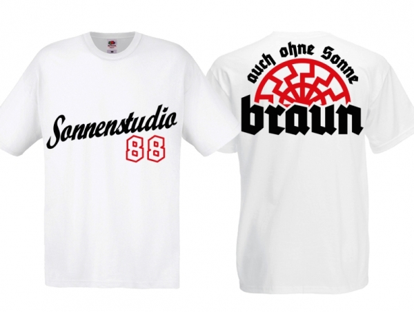 Frauen T-Shirt - Sonnenstudio 88 - weiß Frauen T-Shirt - Sonnenstudio 88 - weiß