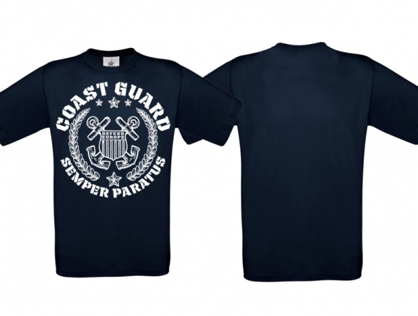T-Hemd - Coastguard - navy/weiß - Motiv2 T-Hemd - Coastguard - navy/weiß - Motiv2