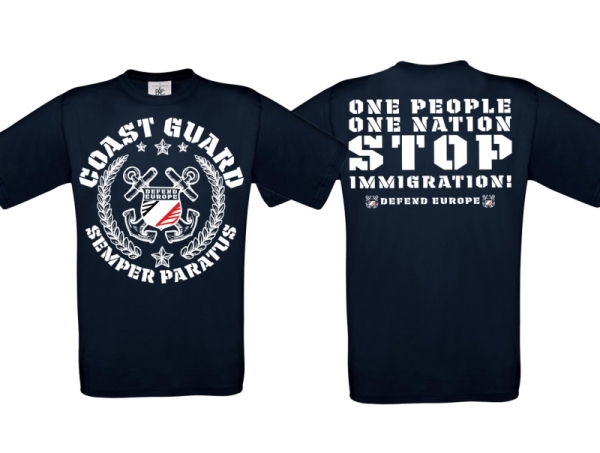 Frauen T-Shirt - Coastguard - s/w/r - navy/weiß - Motiv1 Frauen T-Shirt - Coastguard - s/w/r - navy/weiß - Motiv1