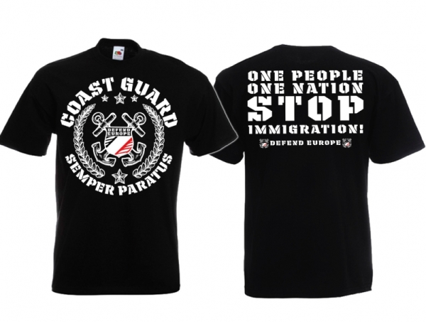 Frauen T-Shirt - Coastguard - s/w/r - schwarz - Motiv1 Frauen T-Shirt - Coastguard - s/w/r - schwarz - Motiv1