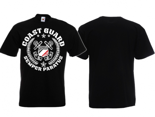 Frauen T-Shirt - Coastguard - s/w/r - schwarz - Motiv2 Frauen T-Shirt - Coastguard - s/w/r - schwarz - Motiv2