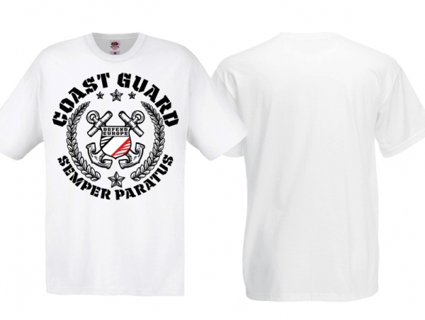 Frauen T-Shirt - Coastguard - s/w/r - weiß - Motiv2 Frauen T-Shirt - Coastguard - s/w/r - weiß - Motiv2