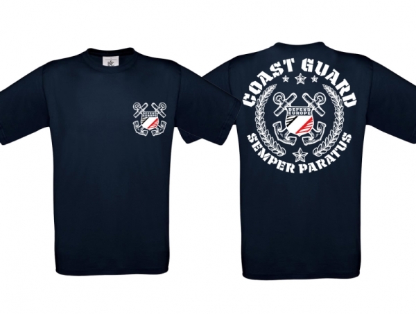 Frauen T-Shirt - Coastguard - s/w/r - navy/weiß - Motiv3 Frauen T-Shirt - Coastguard - s/w/r - navy/weiß - Motiv3