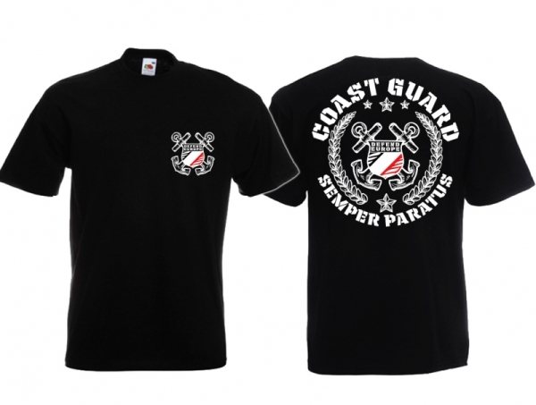 Frauen T-Shirt - Coastguard - s/w/r - schwarz - Motiv3 Frauen T-Shirt - Coastguard - s/w/r - schwarz - Motiv3