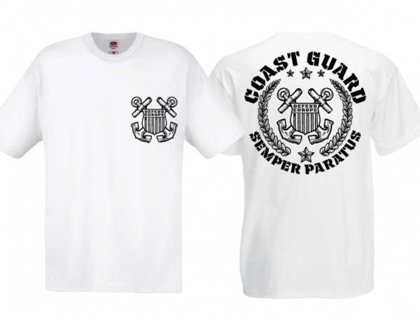 Frauen T-Shirt - Coastguard -weiß - Motiv3 Frauen T-Shirt - Coastguard -weiß - Motiv3