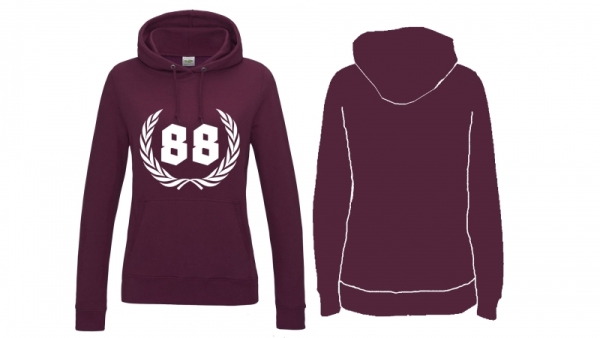 Frauen College Hoodie - 88 - burgundy Frauen College Hoodie - 88 - burgundy