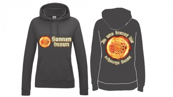 Frauen College Hoodie - Sonnenbraun - charcoal Frauen College Hoodie - Sonnenbraun - charcoal