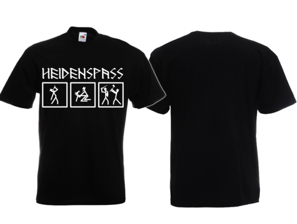 T-Hemd - Heidenspass - schwarz T-Hemd - Heidenspass - schwarz