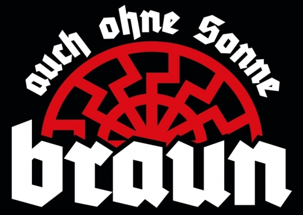 Auch ohne Sonne braun - Aufkleber Paket 100 Stück Auch ohne Sonne braun - Aufkleber Paket 100 Stück