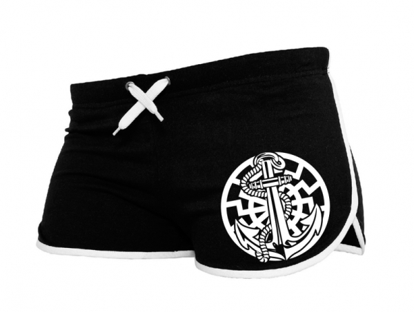 Frauen - Shorts Anker der Freiheit - schwarz Frauen - Shorts Anker der Freiheit - schwarz