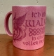 Glitzer Tasse - pink - Ich bin eine Walküre