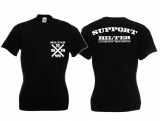 Frauen T-Shirt - Support Hilter - schwarz/weiß Frauen T-Shirt - Support Hilter - schwarz/weiß